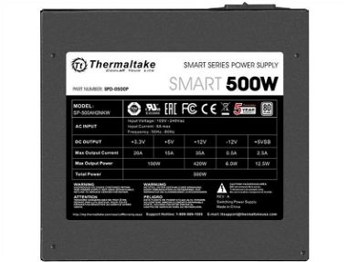 0km✅ Fuente Thermaltake SMART 500W 📦 35A, 80+ ☎️56092006 - Img 65011624