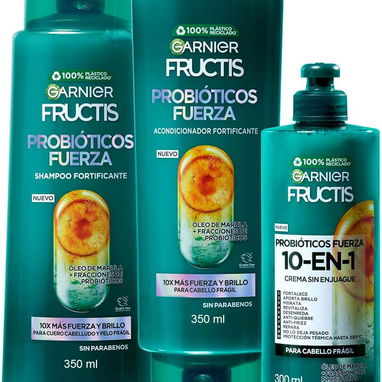 KIT GARNIER PROBIÓTICOS FUERZA, FORTALECE TU CABELLO - 2/2