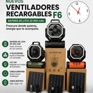 Ventilador recargable F6 con panel solar - Img 55322763