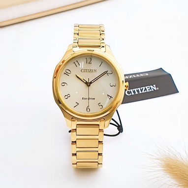 RELOJ CITIZEN ECODRIVE WEEKENDER (EM0752-54P) DE MUJER , NUEVO A ESTRENAR , 35MM EN ACERO INOXIDABLE DORADO 58049738 - Img 115839685
