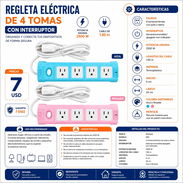 REGLETA ELÉCTRICA DE 4 TOMAS - Img 56904904