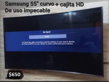 Rebaja Vendo Televisor Samsung Curvo 55 pulgadas y cajita digital HD interesados al 53106426 - Img main-image