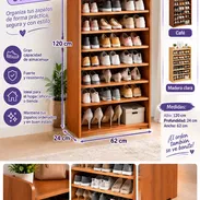Zapatera de madera de 8 niveles (DH) - Img 57548847