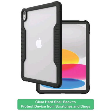 🍑Funda Rugged Slim para iPad 11" (A16) y iPad 10.ª Generación – Negra/Transparente🍑 - 5/9