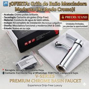 🚰 ¡OFERTA: Grifo de Baño Mezcladora Moderna (Acabado Cromo)! - Img 55991706