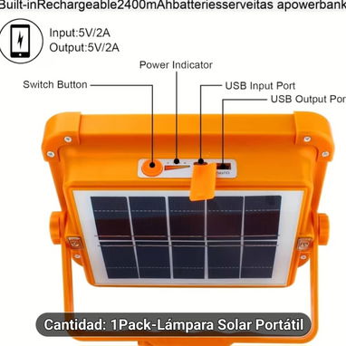 Lámpara de 24mah recargable solar /USB - Img 123391340