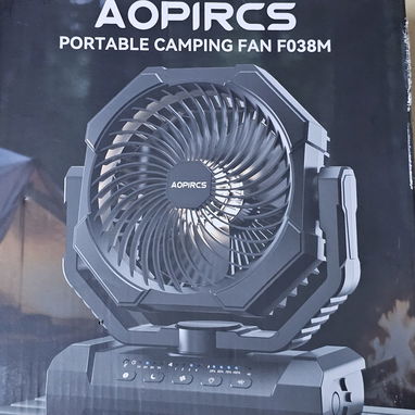 * Ventilador Recargable Aopircs Portable Camping Fan F038M , con batería de 24000 mAh   Características principales  Bat - 2/2