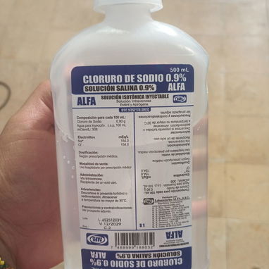 Clorosodio, Cloruro de sodio, Suero Fisiológico, Solución Salina 500ml - Img 118991177