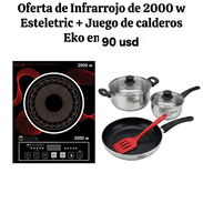 💥💥En oferta fogones de inducción e infrarrojo + juego de calderos - Img 57836667