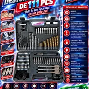 JUEGO DE BROCAS Y DESTORNILLADORES DE 111 PCS, NUEVO EN SU EMPAQUE, ENTREGA DE FACTURA Y GARANTÍA.VARIEDAD DE PRODUCTOS - Img 57827010