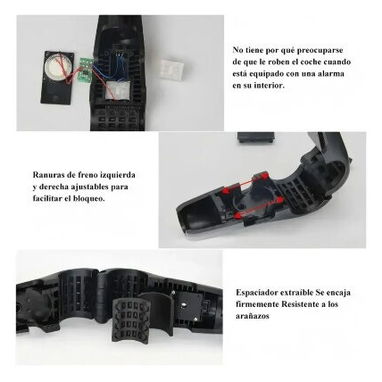 Alarma Antirrobo para Moto, Bicimoto, Bicicleta, kit completo con juego de baterías de repuesto, llavero. - 7/7