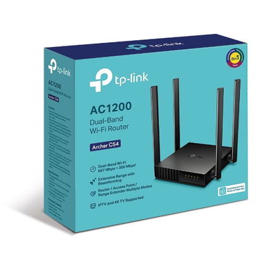 ROUTER -AP-REPETIDOR -TP-LINK DUAL BAND- 2.4-5GHZ_ ARCHER C54 -1WAN -4LAN- NUEVO EN SU CAJA - Img 117938047