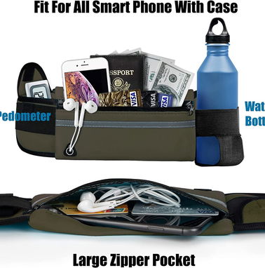 Bolso para correr con Protecion luminica para la noche Mas soporte para botella de agua 6$ o Cup - Img 49430256