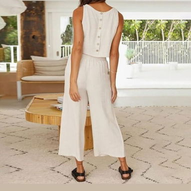 Conjunto de mujer de pantalon corte ancho 58547627 - Img 121615130