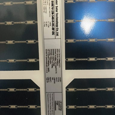 Paneles de 540 w - bifaciales - 2/2