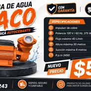 BOMBA DE AGUA SACO 1/2HP TURBINA MOTOR - Img 56092312