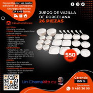 🥘 26 PIEZAS 🥘 JUEGO DE VAJILLA DE CERÁMICA. SERVICIO DE MENSAJERÍA CON FACTURA Y GARANTÍA. TL 54833699 - Img 54871279