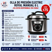 Olla de presión eléctrica Marca Royal 6L - Img 56510918