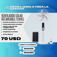 Ventilador Solar Recargable STAVEL - Img 55302939