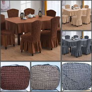 Set de Fundas para sillas y mantel (cv) - Img 55357977