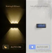 Vendo Lámpara LED- Luz LED Solar Impermeable de pared al aire libre. Lámpara solar de 4 LEDs de jardín para va - Img 45823740