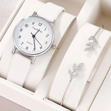 📞53884600.🎇 Set reloj de cuarzo para mujer y brazalete🎇 Mensajería disponible.🚴 - Img 120721273
