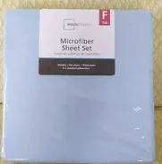 JUEGO DE SABANAS DE MICROFIBRAS AZULES. 12 USD. TIENE UNA SABANA NORMAL, UNA SABANA CON TUL Y 2 FUNDAS. - Img 50821632