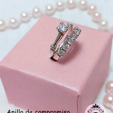 Anillos de compromiso de plata calidad garantizada - 9/9