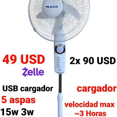 Ventilador recargable - Img 123091058