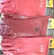 Vendo guantes de PVC con soporte de algodon totalmente impermeables adecuado para industria quimica limpieza, refinerias - Img 50154411