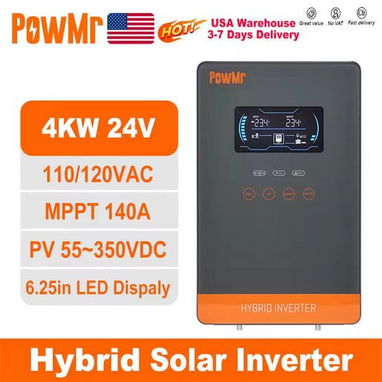 ☎️53544655 🛵 Entrega Gratis ⭐ Inversor Solar Híbrido PowMr 4KW 24V⭐ - Img 117350875
