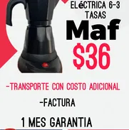 Cafetera eléctrica 6-3 tasas Maf - Img 50120843