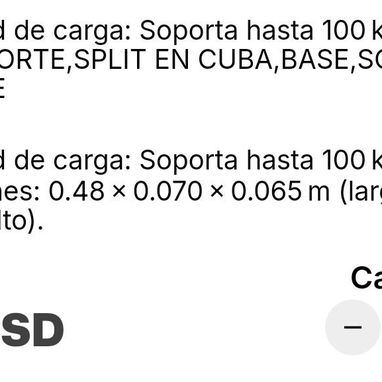 Soporte para Split - Img 124382446