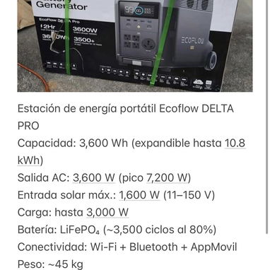 🔋 ESTACIONES DE ENERGÍA ECOFLOW ✨ Nuevas | 🚚 Entrega inmediata - 7/8