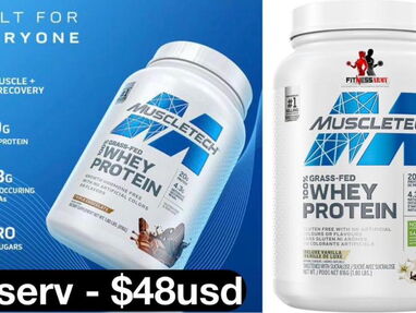 45usd Whey Protein Grass - Fed (Muscletech) chocolate y vainilla 56799461 - Img main-image