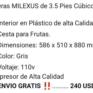 Nevera MILEXUS de 3.5 pies cúbicos - Img 126185691