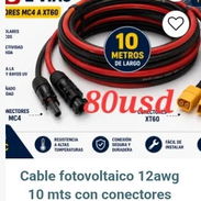 Cable foltovoltaico de conectores de 10 metros - Img 58112819