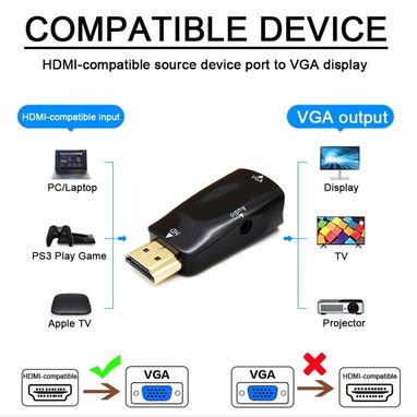 Convertidor de HDMI a VGA 馃寪 Modelo sin audio - Img 126073603