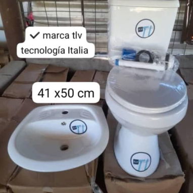 Juegos de baños completos y tasa tanque de descarga al piso y a la pared con los herrajes inportados - 4/10