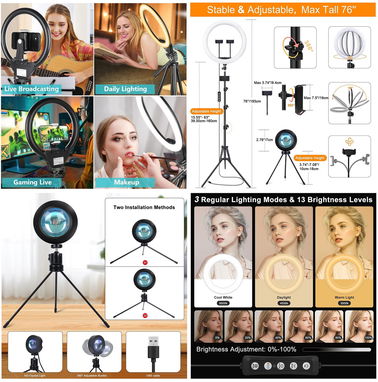 📢 Aro de Luz  --> Mejorando el atractivo visual de tu negocio!!! #LucesLED #EstéticaVisual #Tecnología - Img 40448672