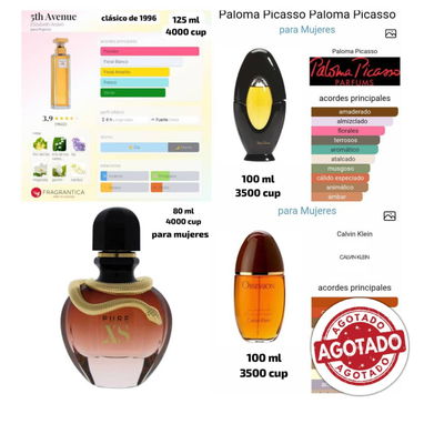 Perfumes disponibles por unidad y cantidad - 5/8