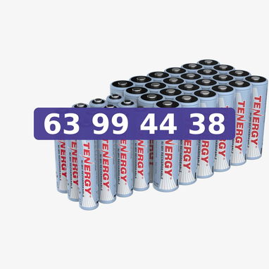 Pilas Recargables AA TENERGY - 2/3