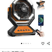 Ventilador recargable A28, Color amarillo 💛 La batería dura hasta 58h ⚡ Contamos con mensajería y garantía 🚘 - Img 56267511