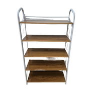 Estante Organizador de 5 niveles combinando metal y madera - Img 58103360