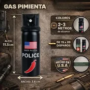 GAS PIMIENTA DE DEFENSA PERSONAL .60ml.DOMICILIO GRATIS 📌 Características Principales: ✅Dimensiones compactas: 11.5 cm - Img 57878059