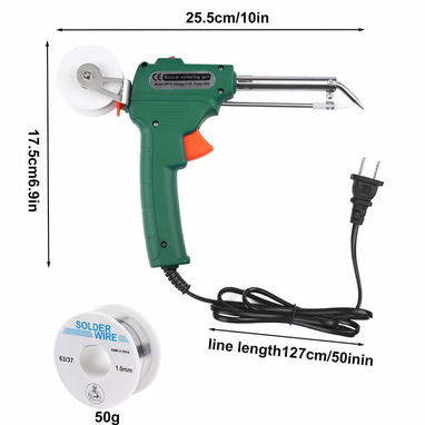🔥 ¡PISTOLA DE SOLDAR DE 60W CON ALIMENTACIÓN AUTOMÁTICA! 🛠️ - Img 124689744