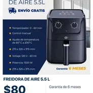 🍟 Freidora de aire EKO de 5,5 L | Control manual y envío gratis 🚚 - Img 58239351