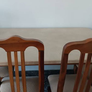 Mesa de comedor 4 sillas tapa de mármol - 3/3
