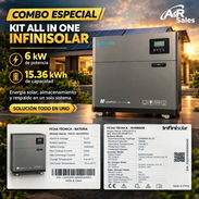 Kit Todo en uno InfiniSolar inversor de 6 KW con batería de 15.36 kWh (110 y 220V) - Img 57652417
