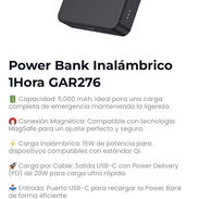 🔋 Power Bank inalambrico 1HORA de 10mil mAh - Img 54738464